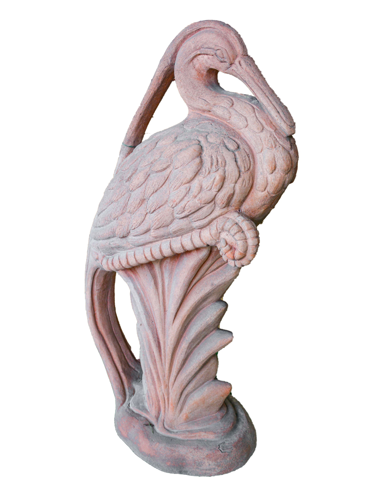 Fenicottero in cotto