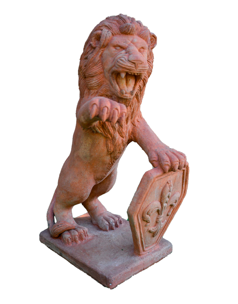Leone Stemma in Cotto