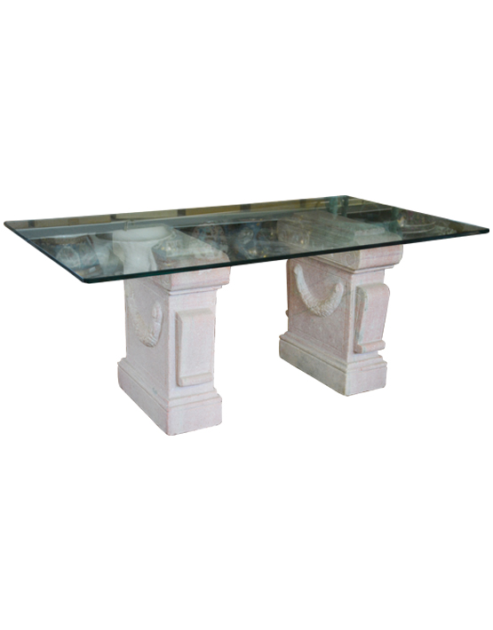 Base tavolo Marmo Rosa