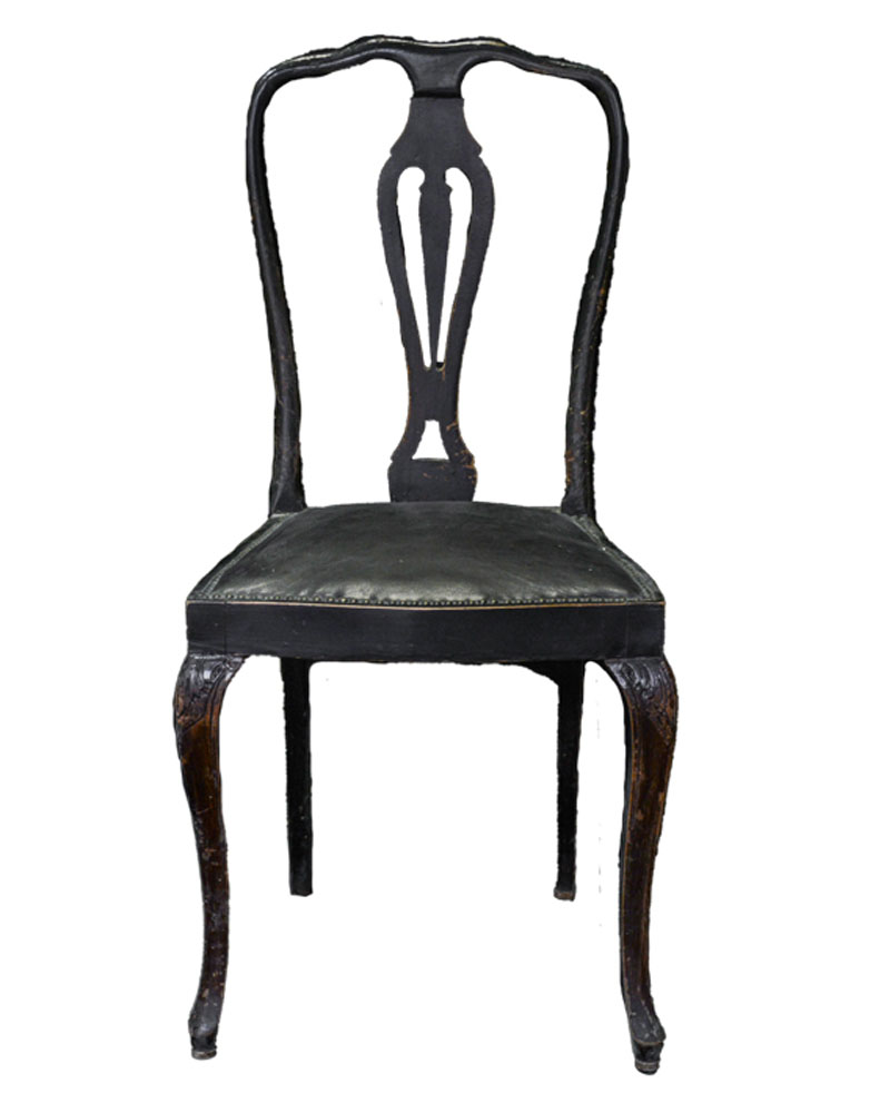 Sedia seduta in pelle