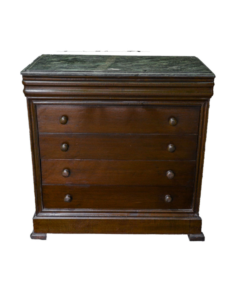 Cassettone con piano marmo