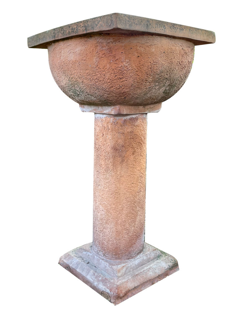 Vaso a calice bugnato