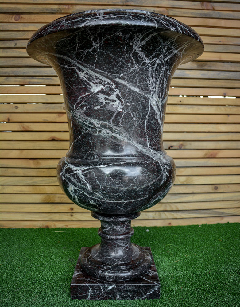 Coppia Vasi in Marmo nero