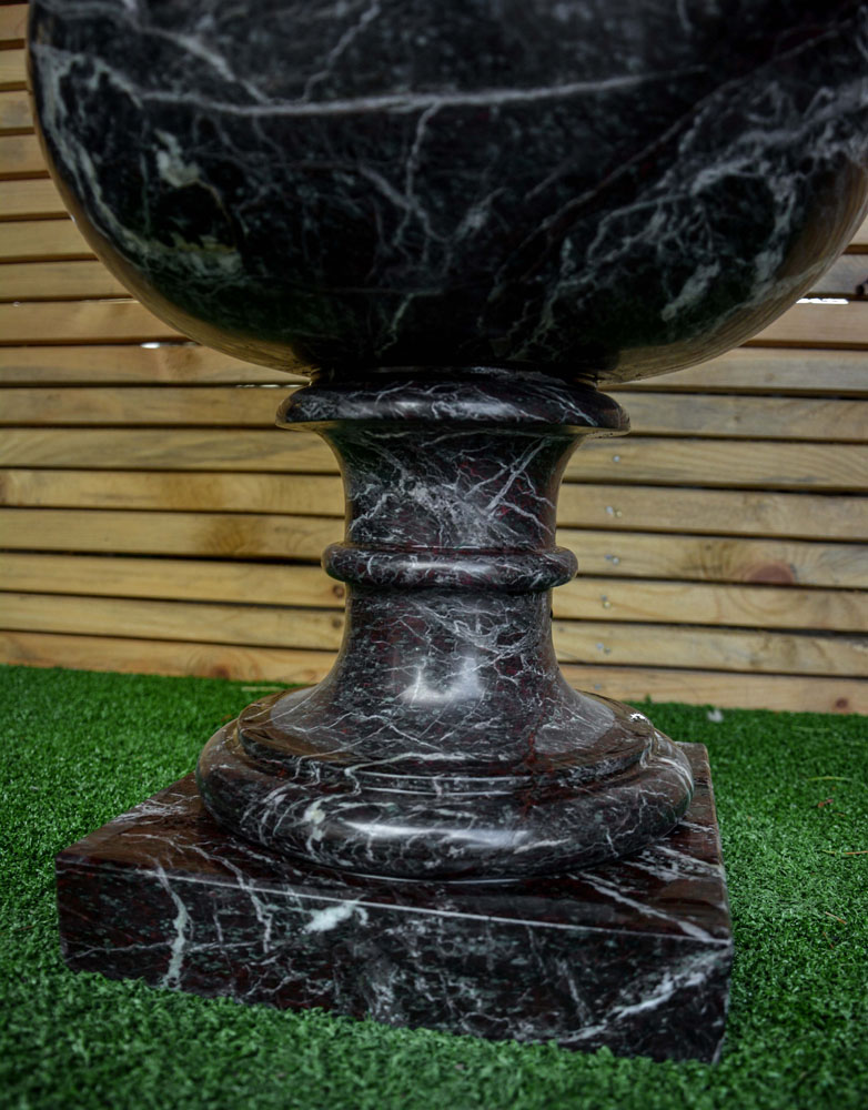 Coppia Vasi in Marmo nero