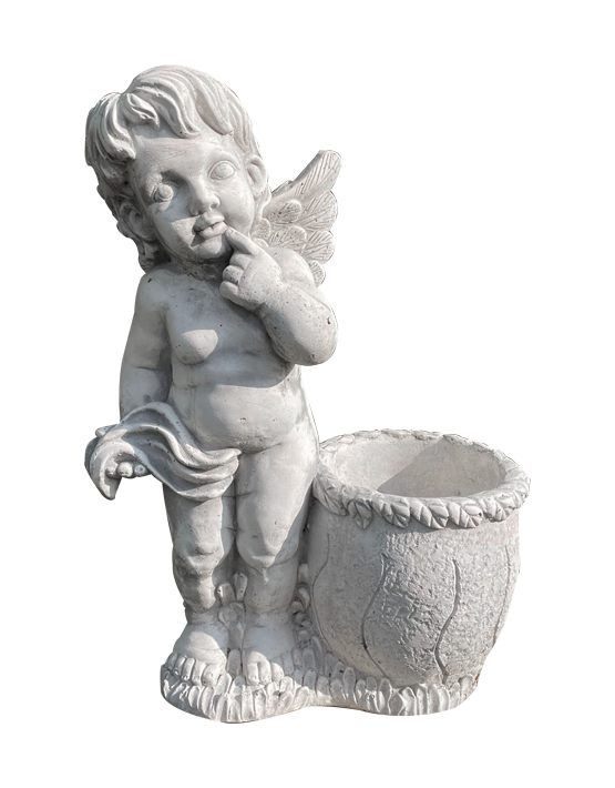 Angelo con portavaso
