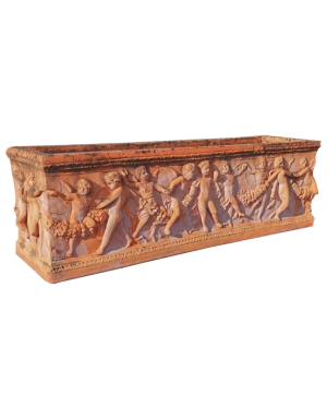 Cassetta rettangolare putti