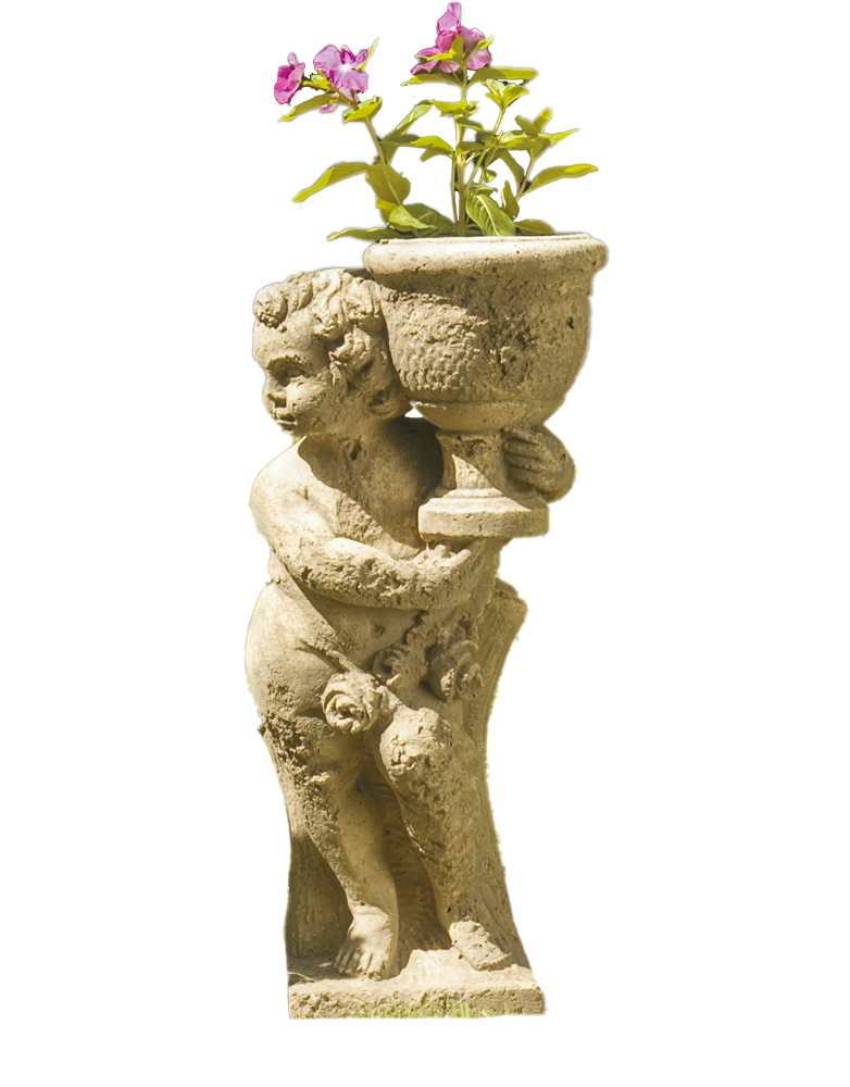 Putto porta vaso sx