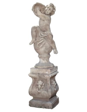 Putto con tamburello su sfera